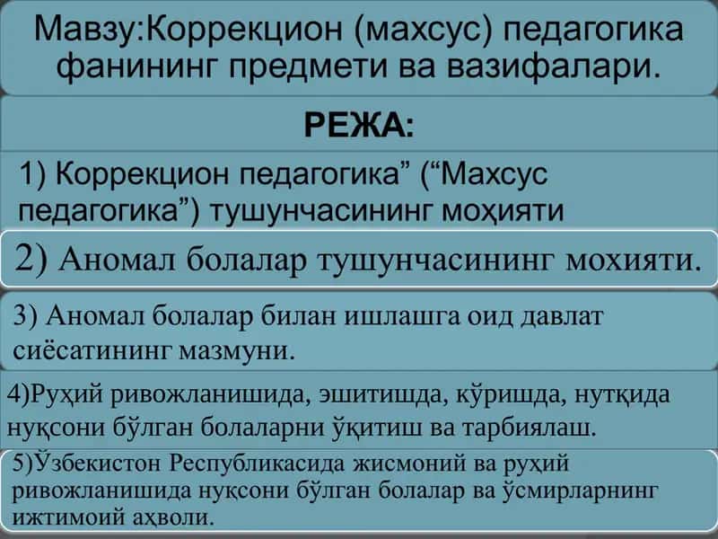 Руҳий ривожланишида, эшитишда, кўришда, нутқида нуқсони бўлган болаларни ўқитиш ва тарбиялаш 1
