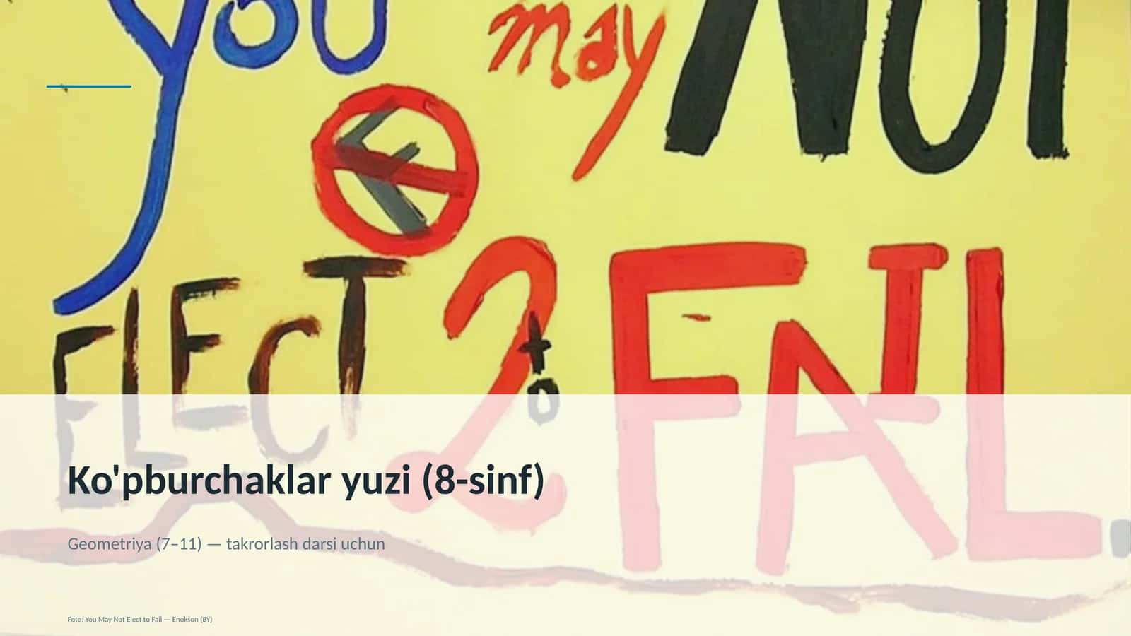 Ko'pburchaklar yuzi (8-sinf) 1
