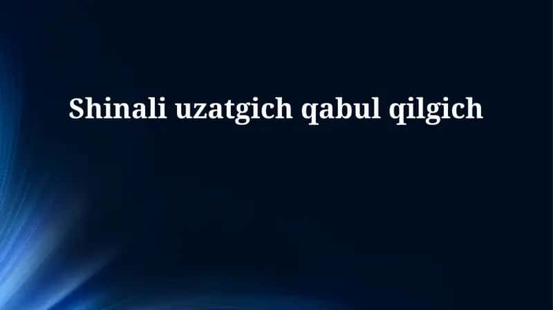 Shinali kengaytma qabul qilgich 1