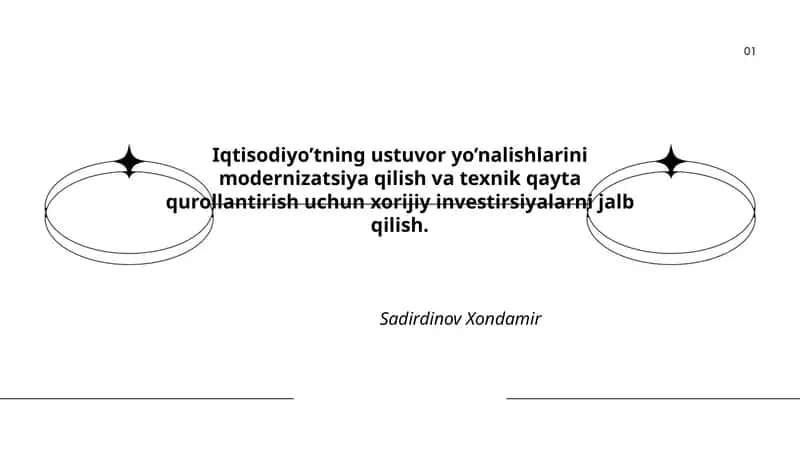 Xorijiy investitsiyalarni jalb qilishning muhimiyati 1