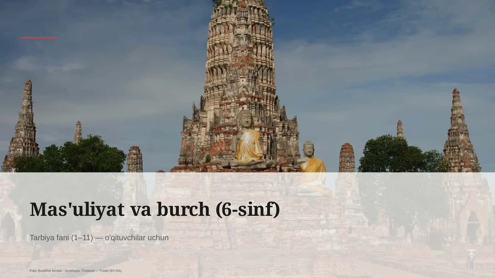 Mas'uliyat va burch (6-sinf) 1