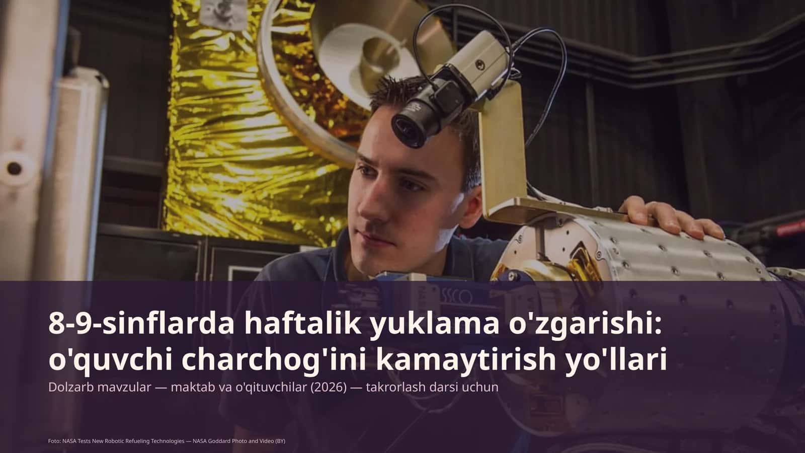 Haftalik yuklama o'zgarishi: o'quvchi charchog'ini kamaytirish yo'llari 1