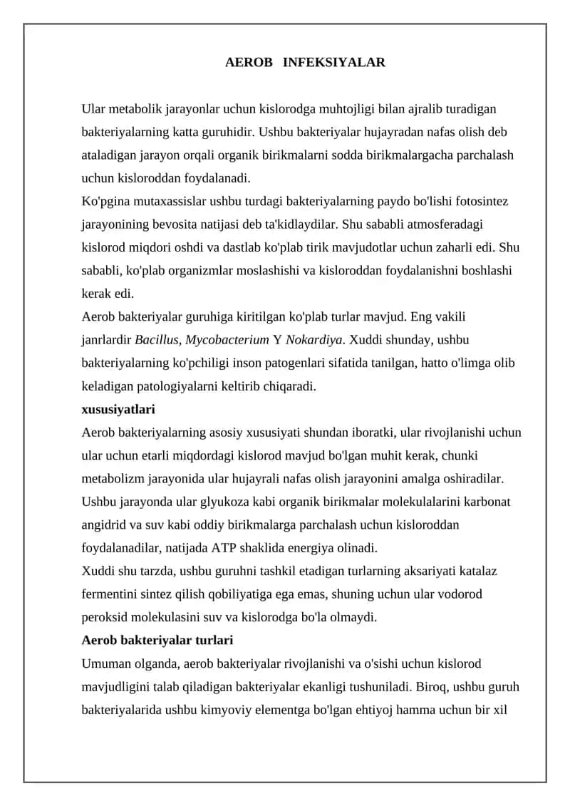 AEROB INFEKSIYALAR 1