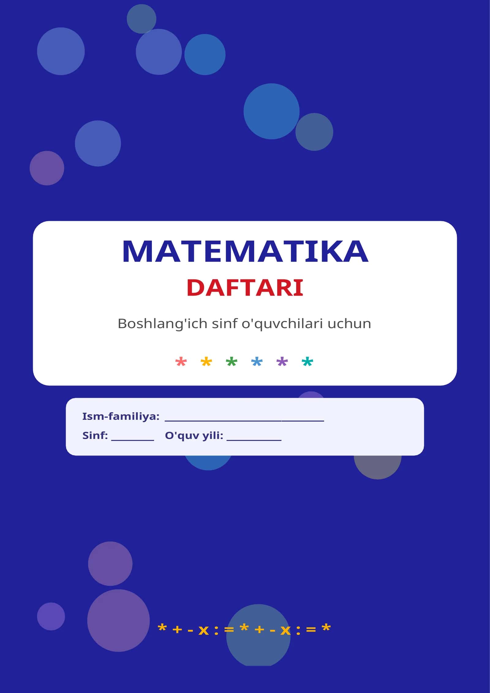 Matematika Daftar misollar 1