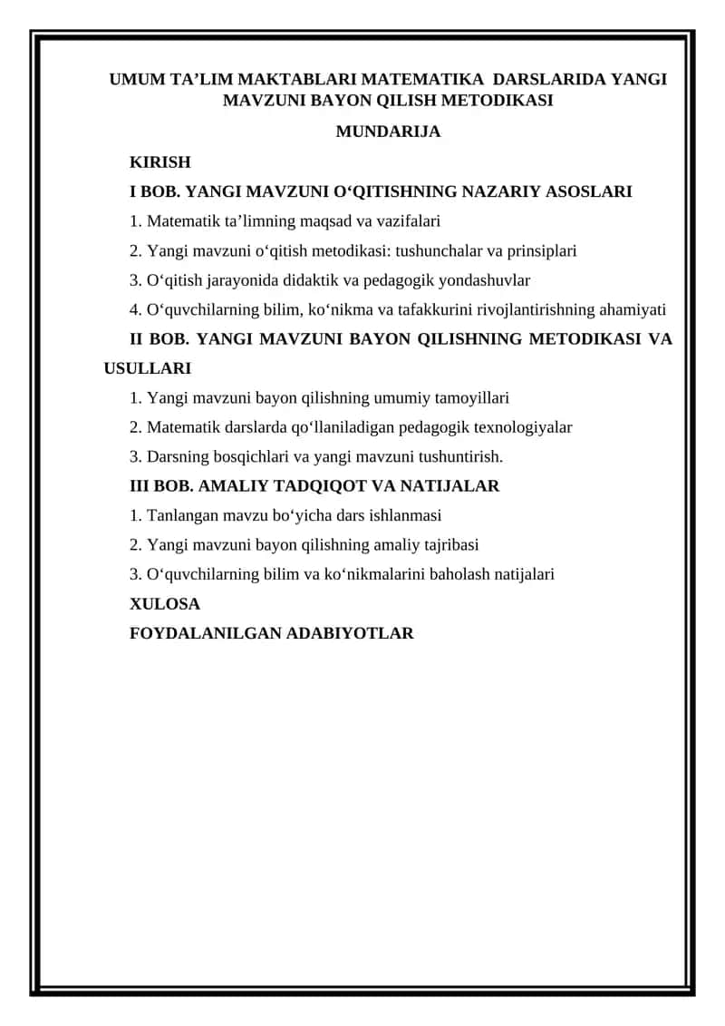 Kurs ishi 1