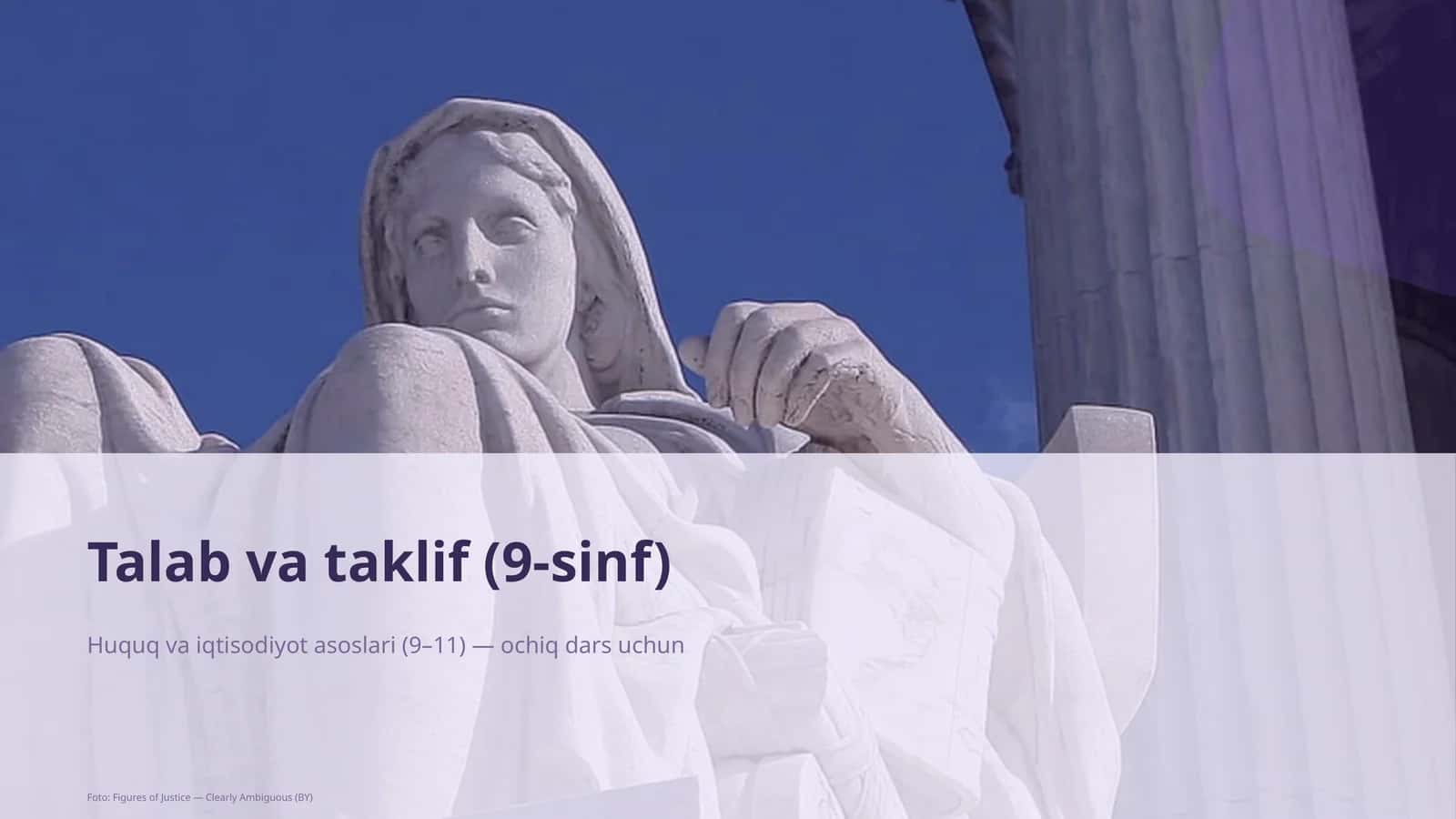 Talab va taklif (9-sinf) 1