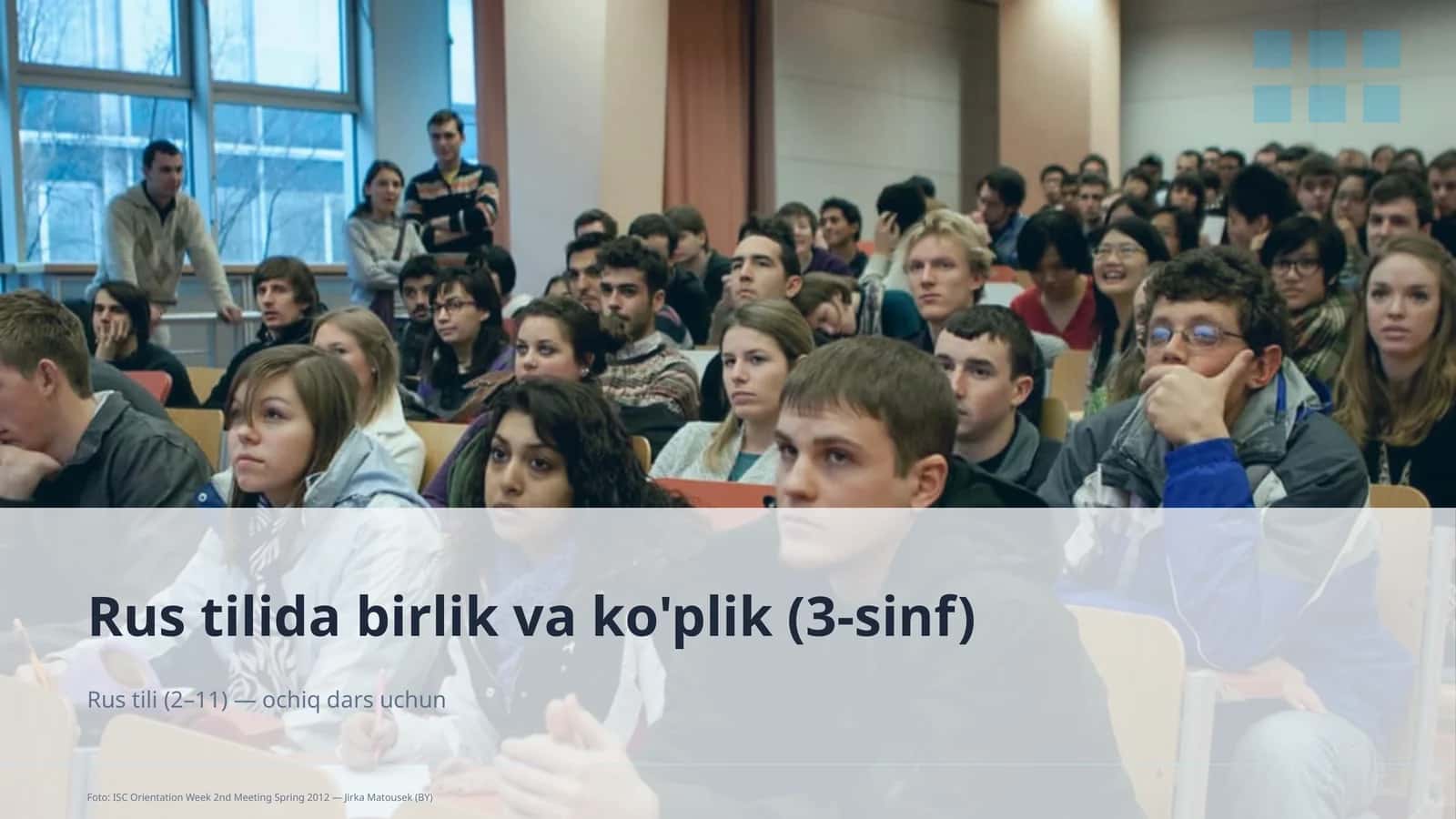 Rus tilida birlik va ko'plik (3-sinf) 1