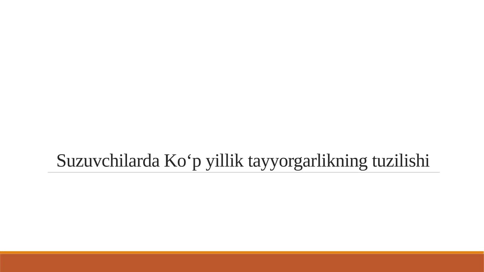 Suzuvchilarda Ko‘p yillik tayyorgarlikning tuzilishi 1
