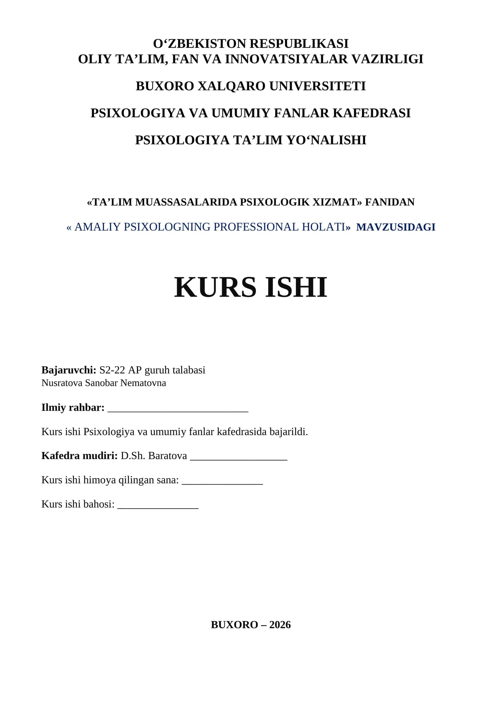 AMALIY PSIXOLOGNING PROFESSIONAL HOLATI 1