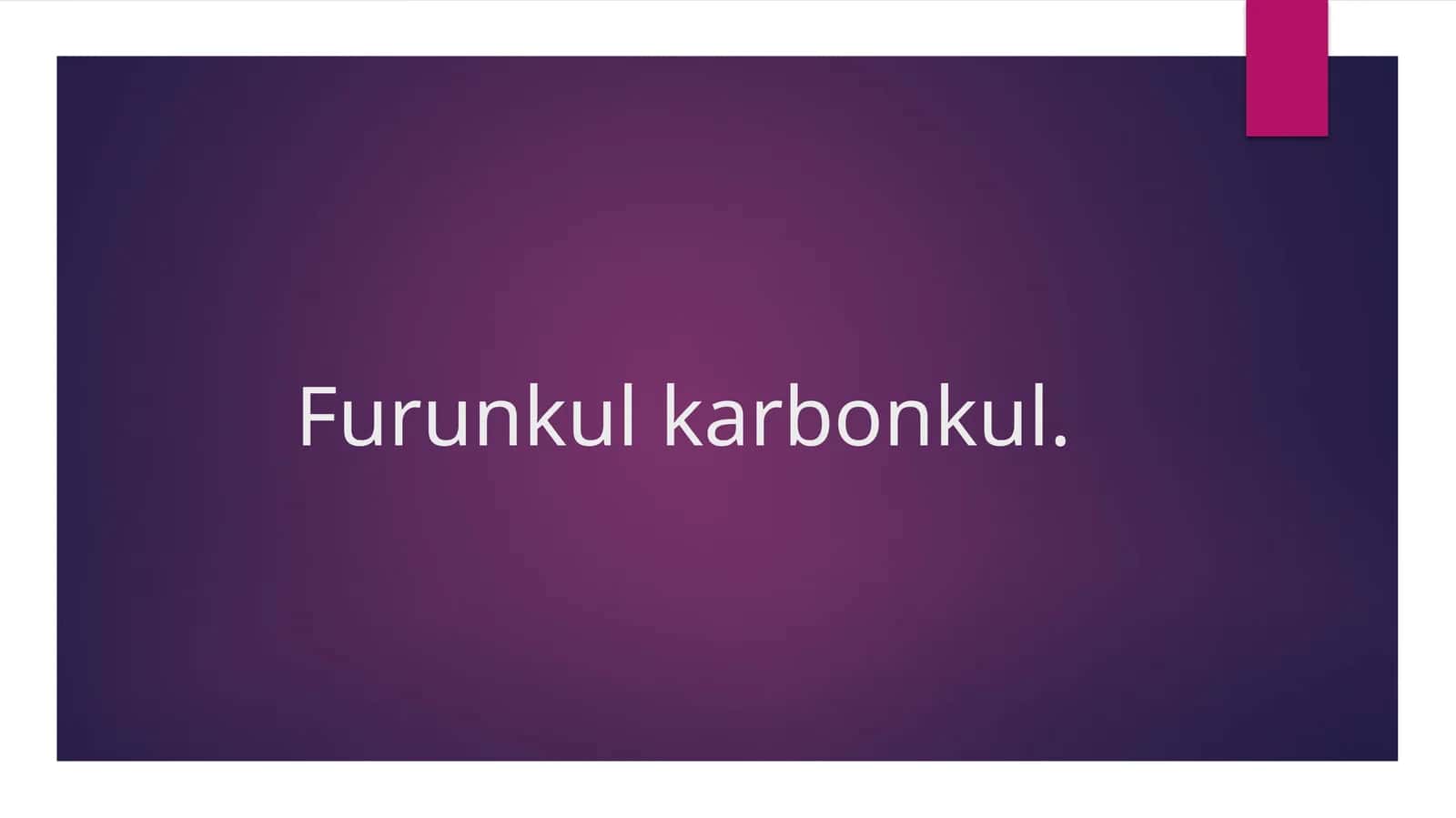 Furunkulkarbonkul 1