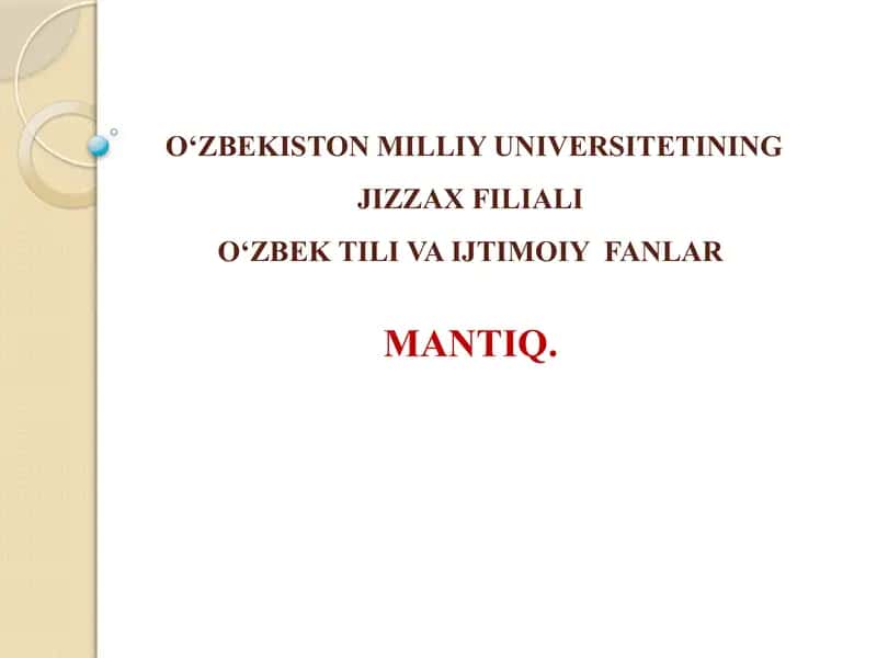 Mantiq falsafasi 1
