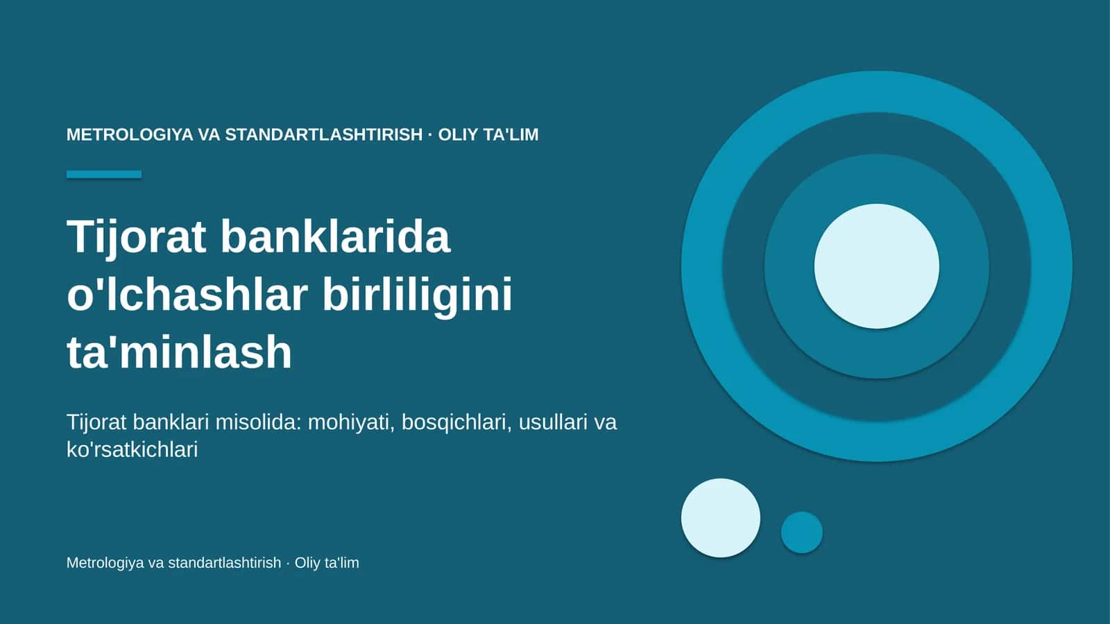 tijorat banklarida o'lchashlar birliligini ta'minlash 1014 1