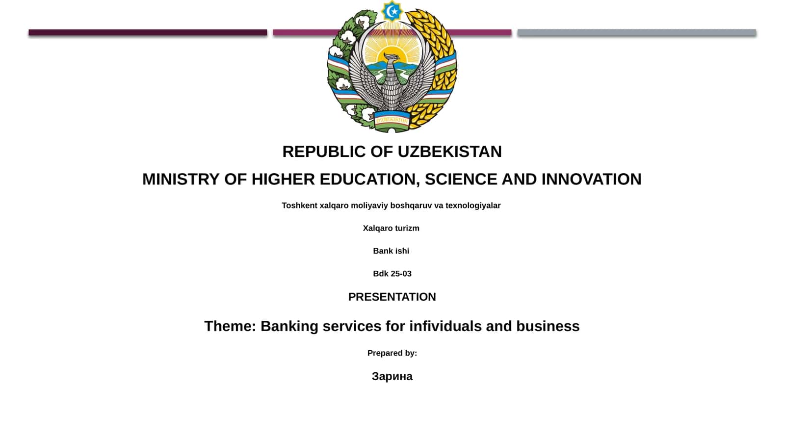 Banking services for infividuals and business 1