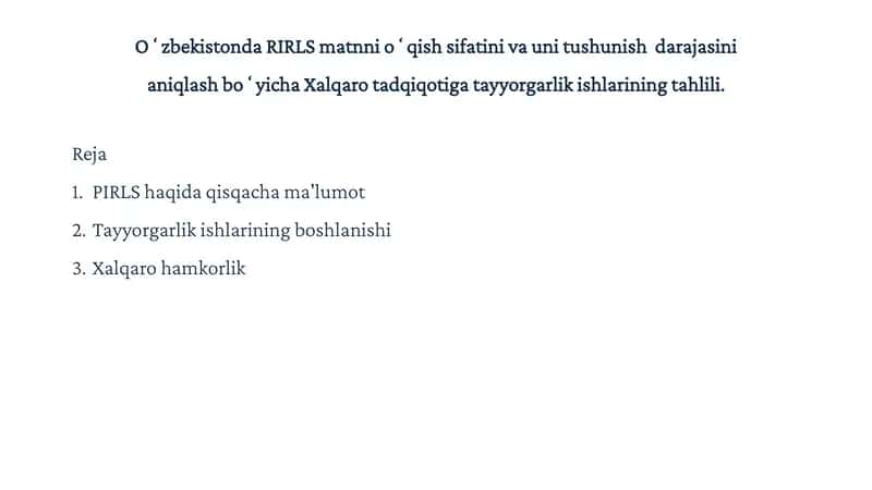 PIRLS Taqdimoti 1
