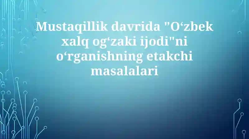 Folklor tadqiqotlari 1