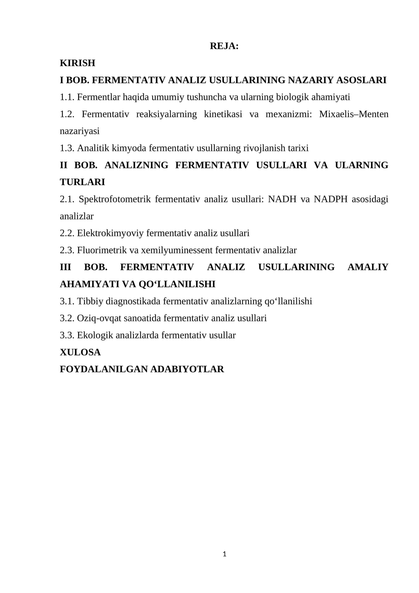 FERMENTATIV ANALIZ USULLARI 1