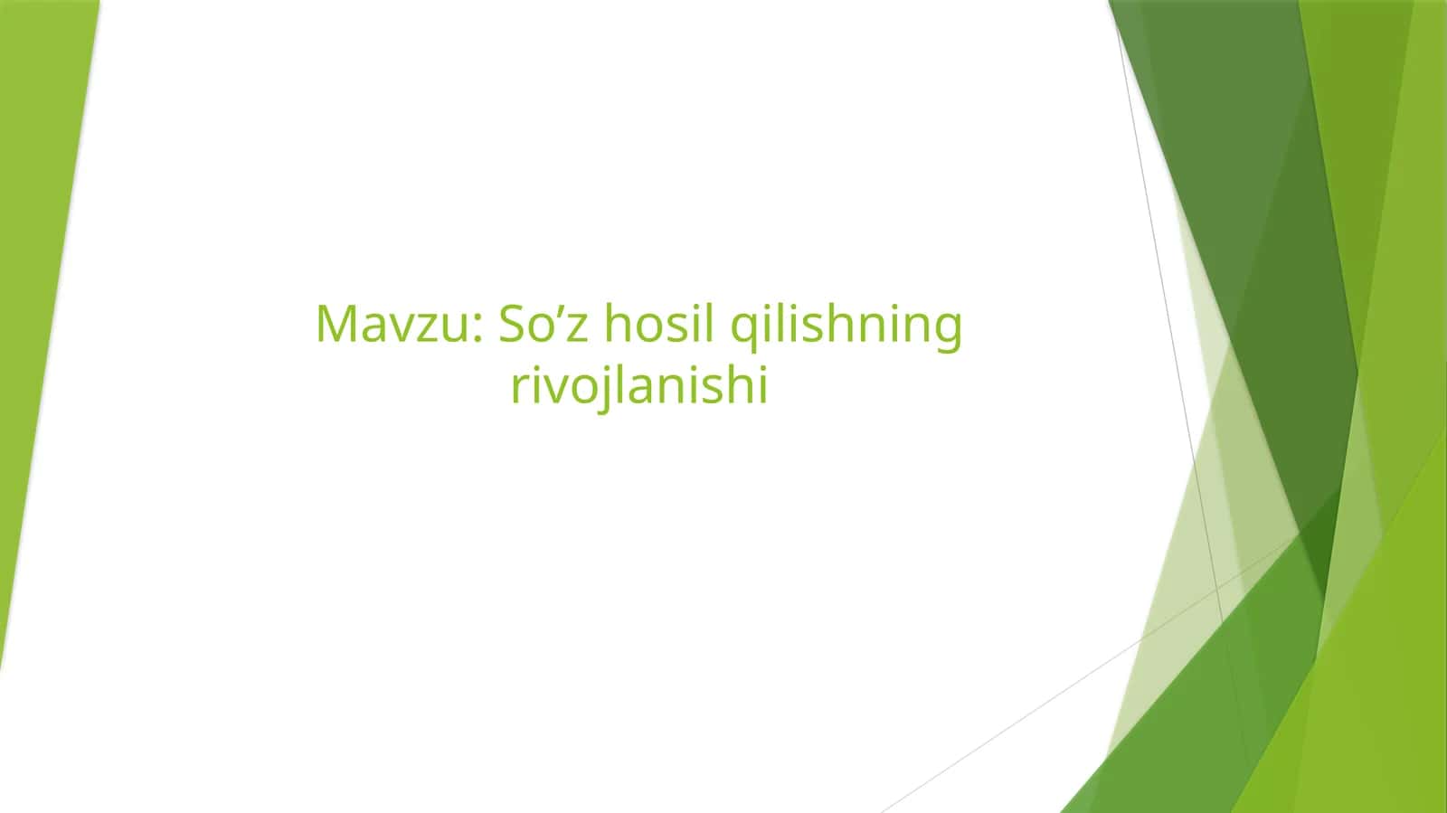 sòz yasalishi 1