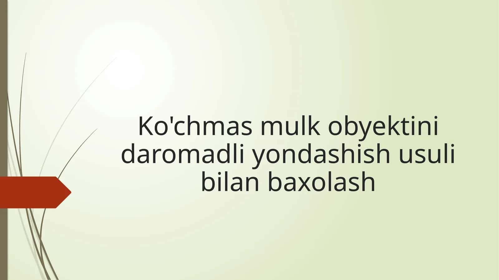 Daromadliyondashuvusulining nazariyasoslari 1