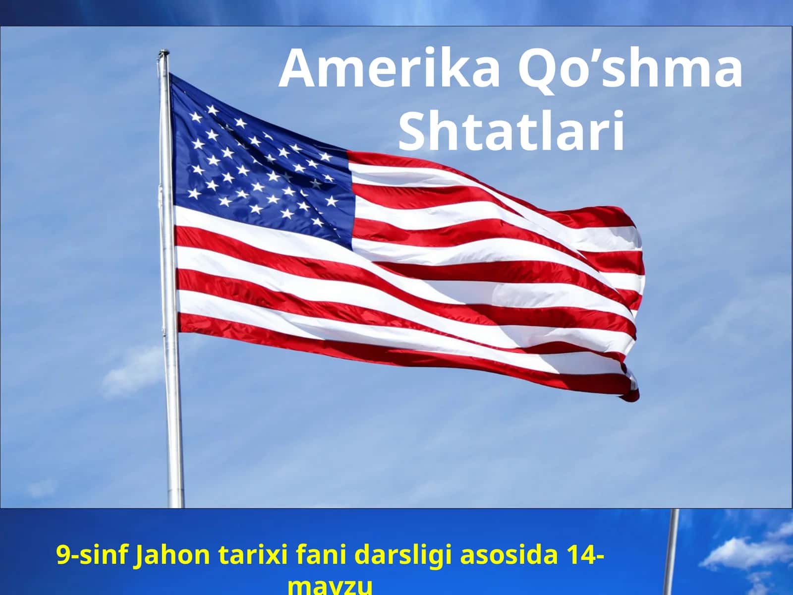 Amerika Qo’shma Shtatlari Iqtisodiy taraqqiyot 1