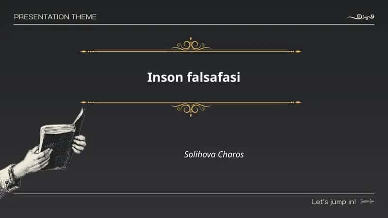 Inson falsafasi 1