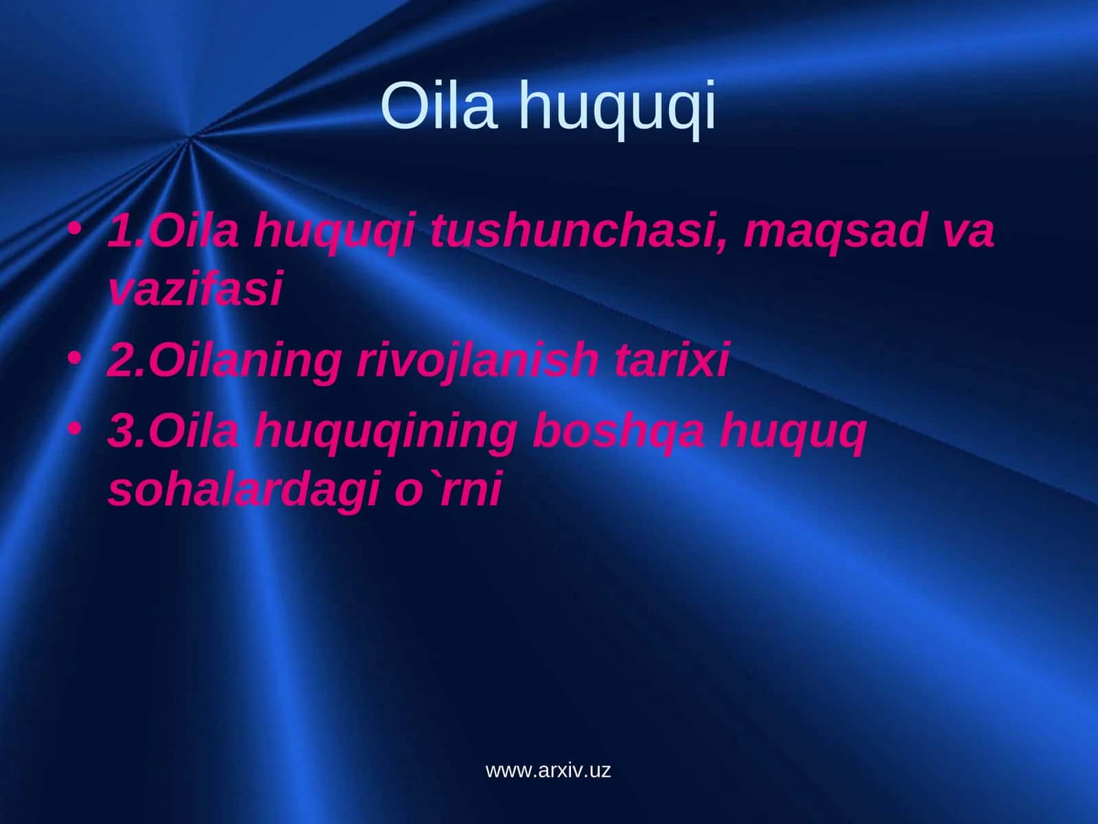 Oila huquqi 1