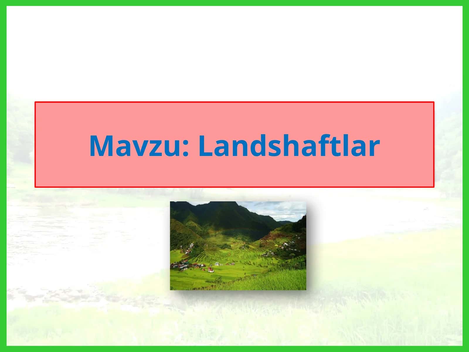 Landshaftlar 1