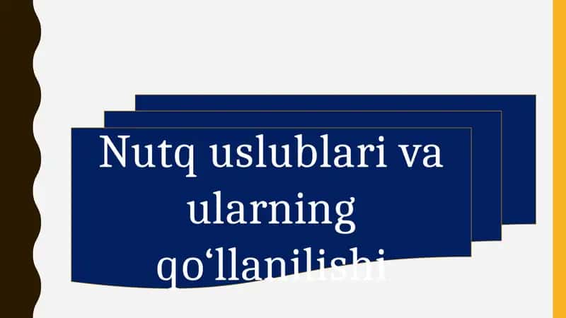 Nutq uslublari va ularning qo‘llanilishi 1