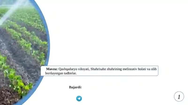 Qashqadaryo viloyati, Shahrisabz shahrining meliorativ holati va olib borilayotgan tadbirlar