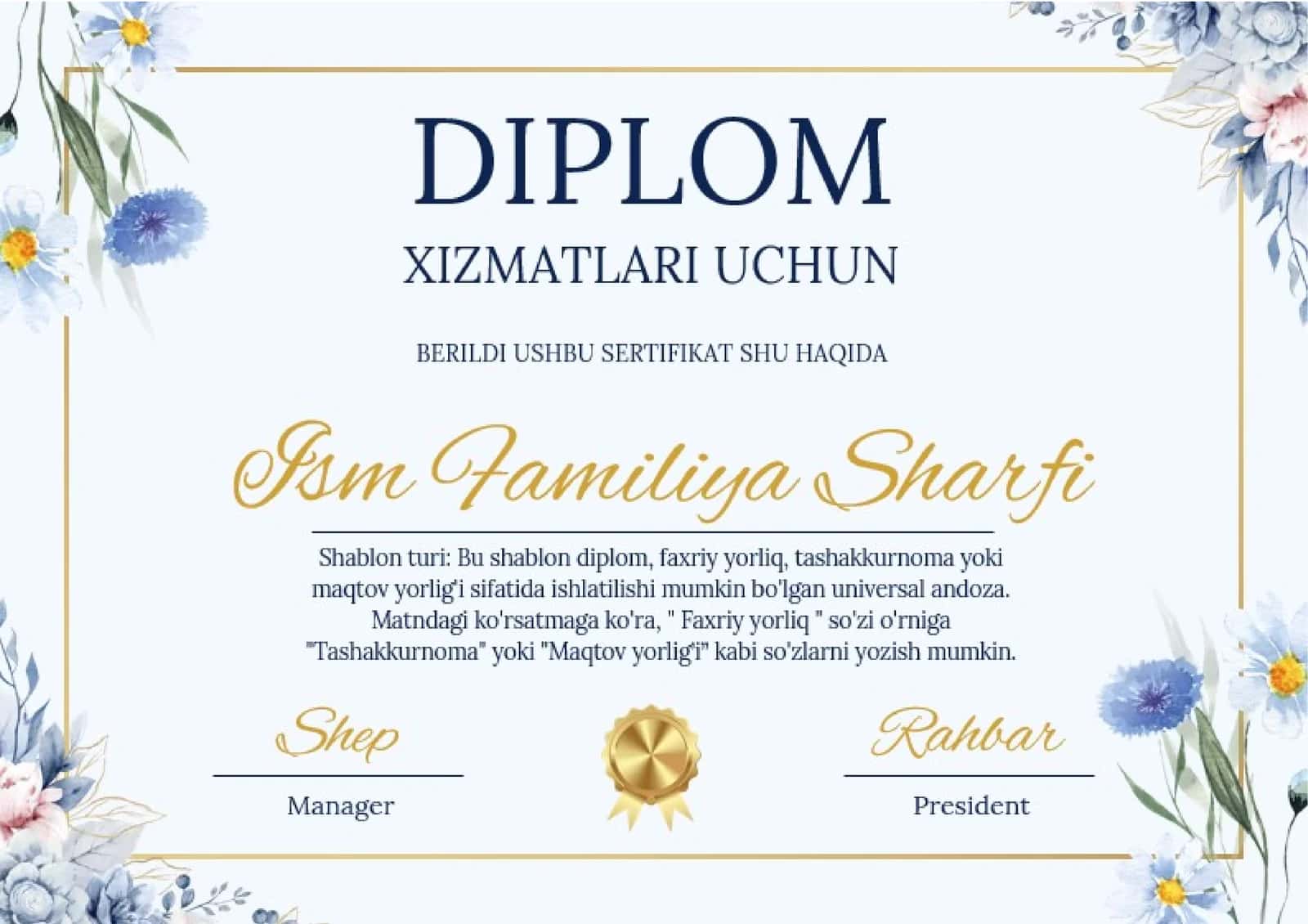 Diplom Sertifikat 1