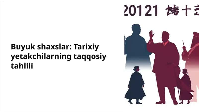 Buyuk shaxslar: Tarixiy yetakchilarning taqqosiy tahlili 1