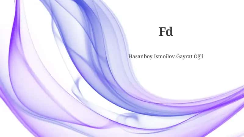 "Fd" ni ochish 1