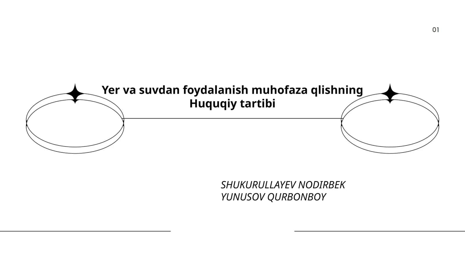 Yer va suvdan foydalanish muhofaza qlishning Huquqiy tartibi 1