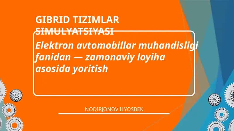 GIBRID TIZIMLAR SIMULYATSIYASI 1