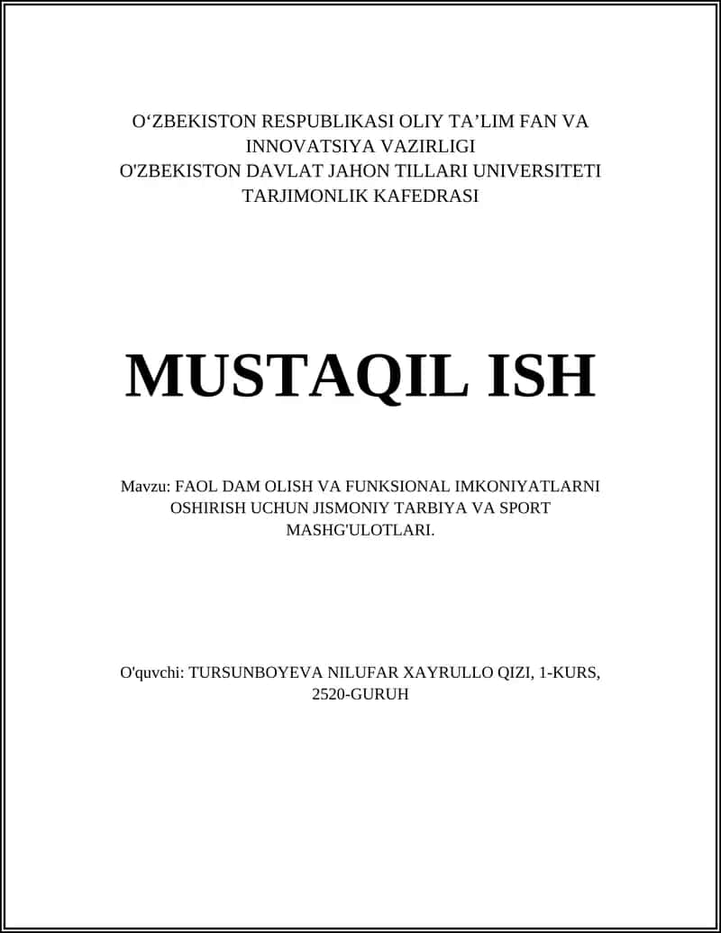 Yurak-qon tomir chidamliligini oshirish uchun aerobik mashqlar 1