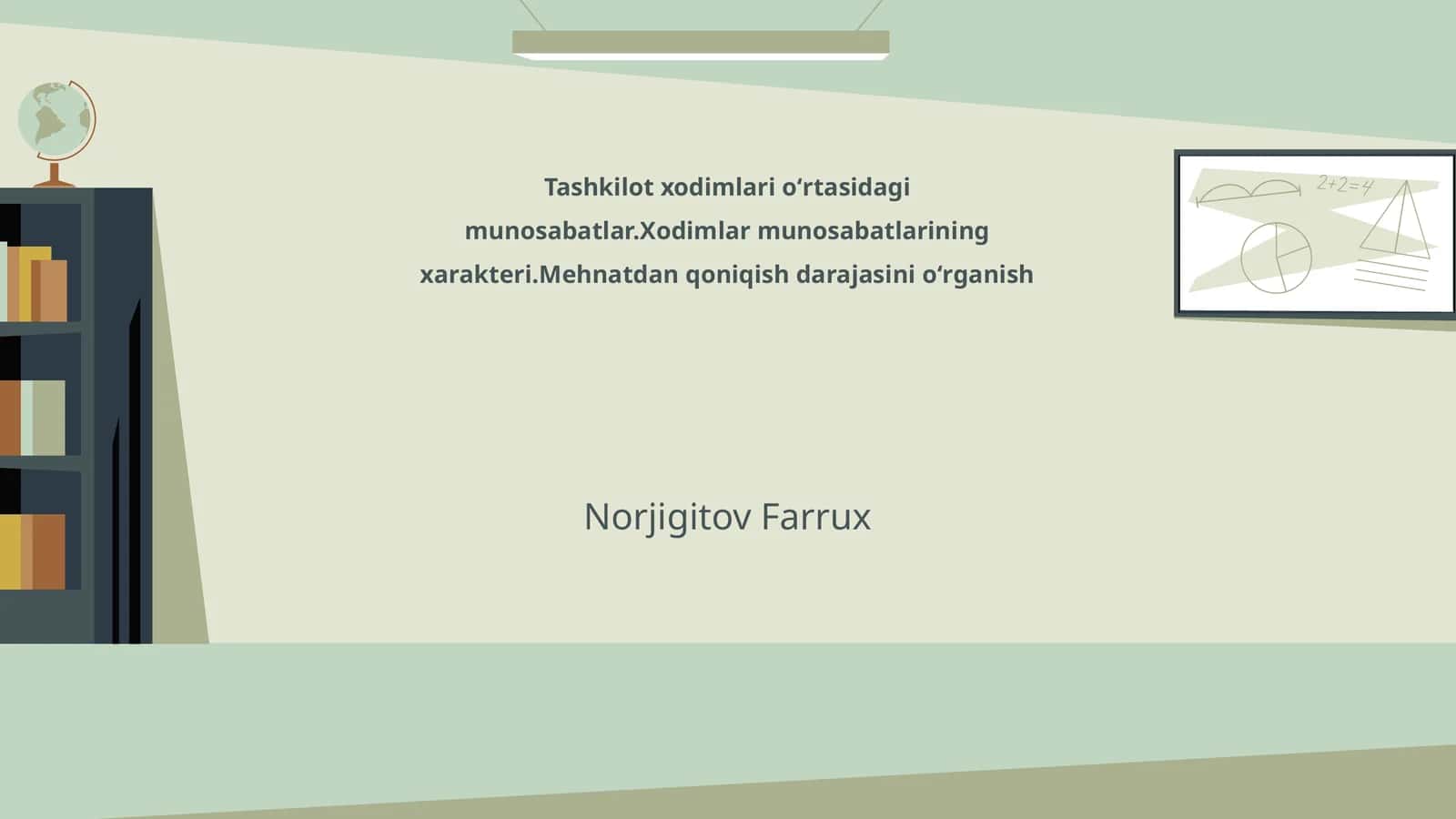 Tashkilot xodimlari oʻrtasidagi munosabatlar 1