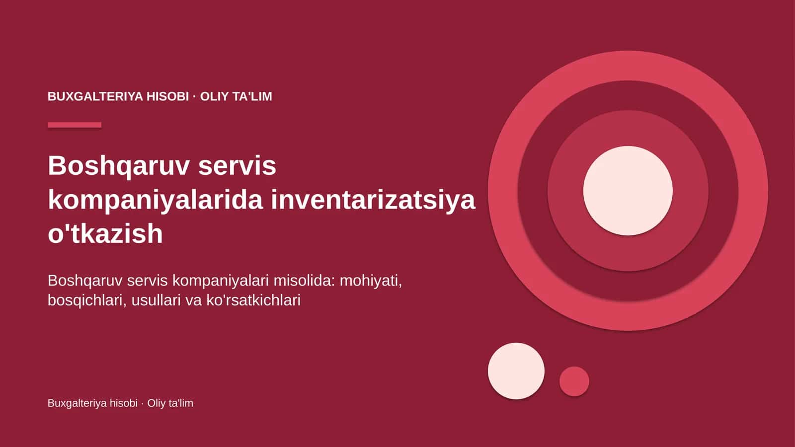 boshqaruv servis kompaniyalarida inventarizatsiya o'tkazish 8600 1