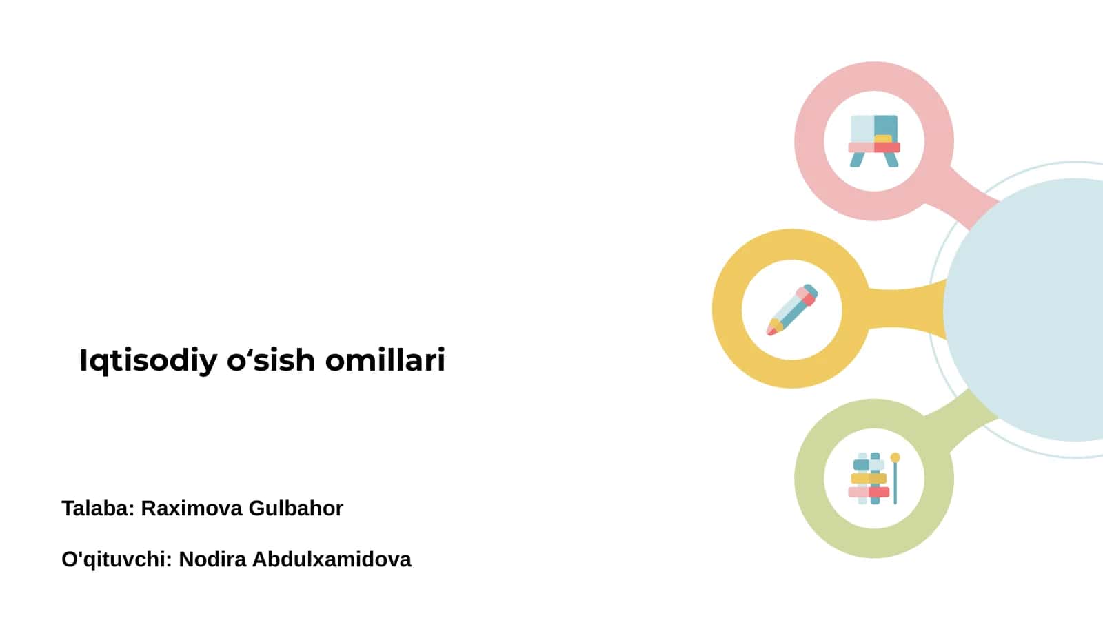 Iqtisodiy oʻsish omillari 1