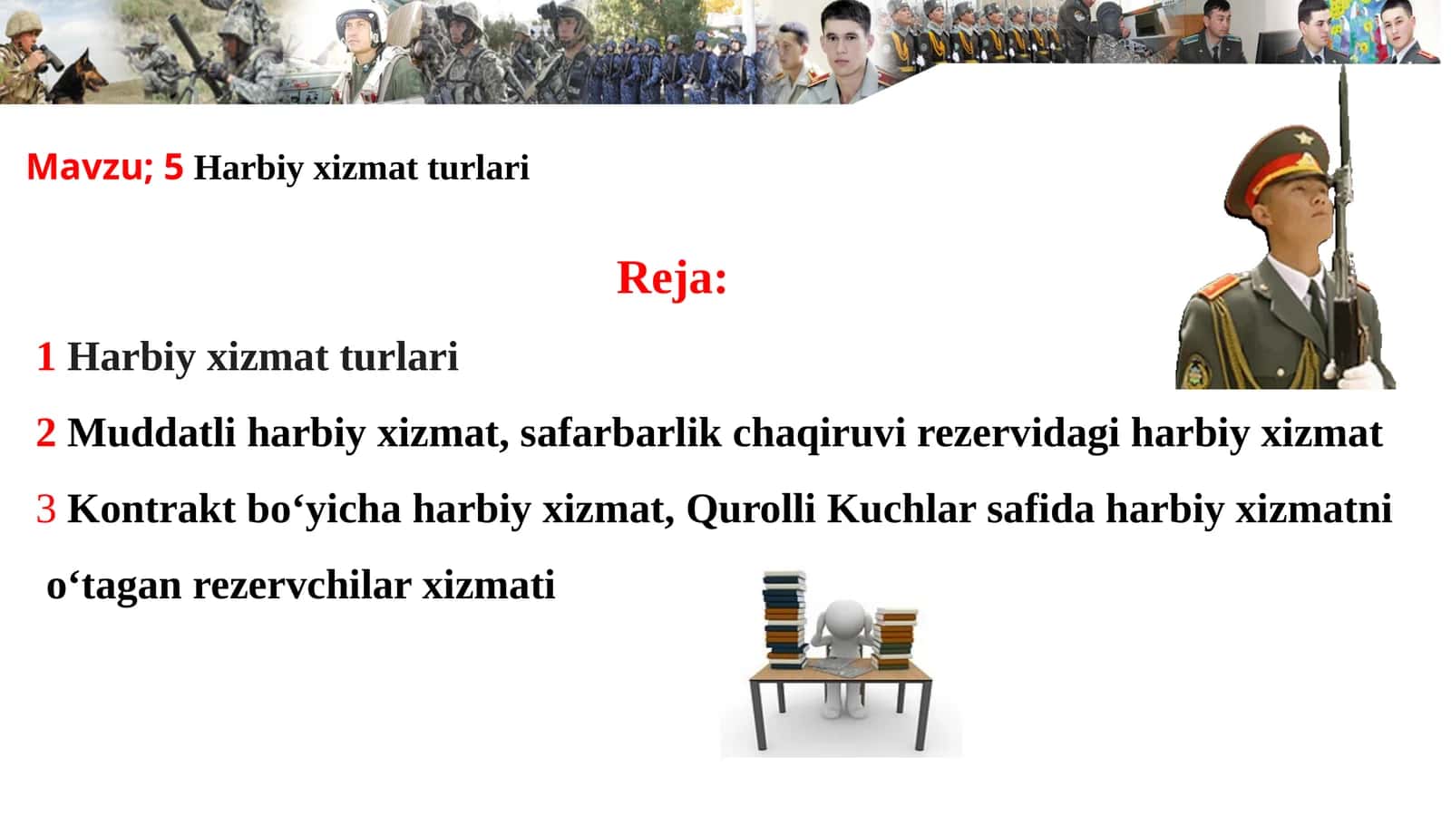 5Harbiy xizmat turlari 1