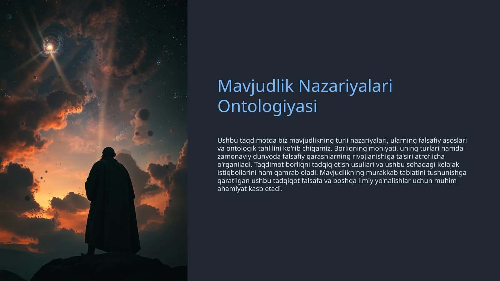 Mavjudlik Nazariyalari Ontologiyasi 1
