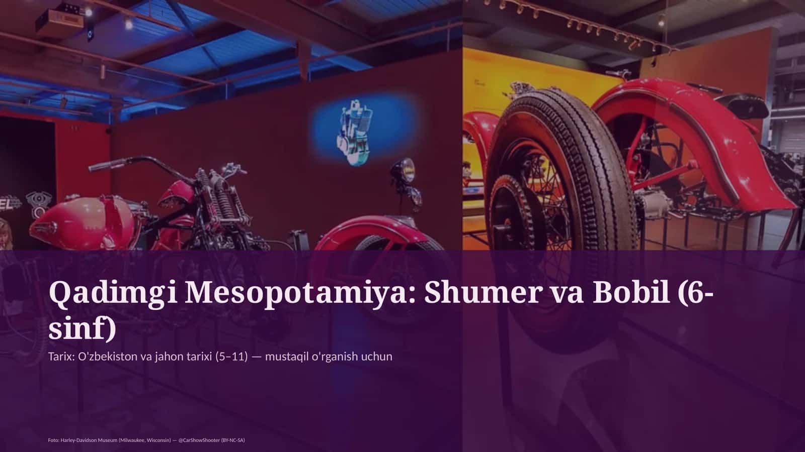 Qadimgi Mesopotamiya: Shumer va Bobil (6-sinf) 1