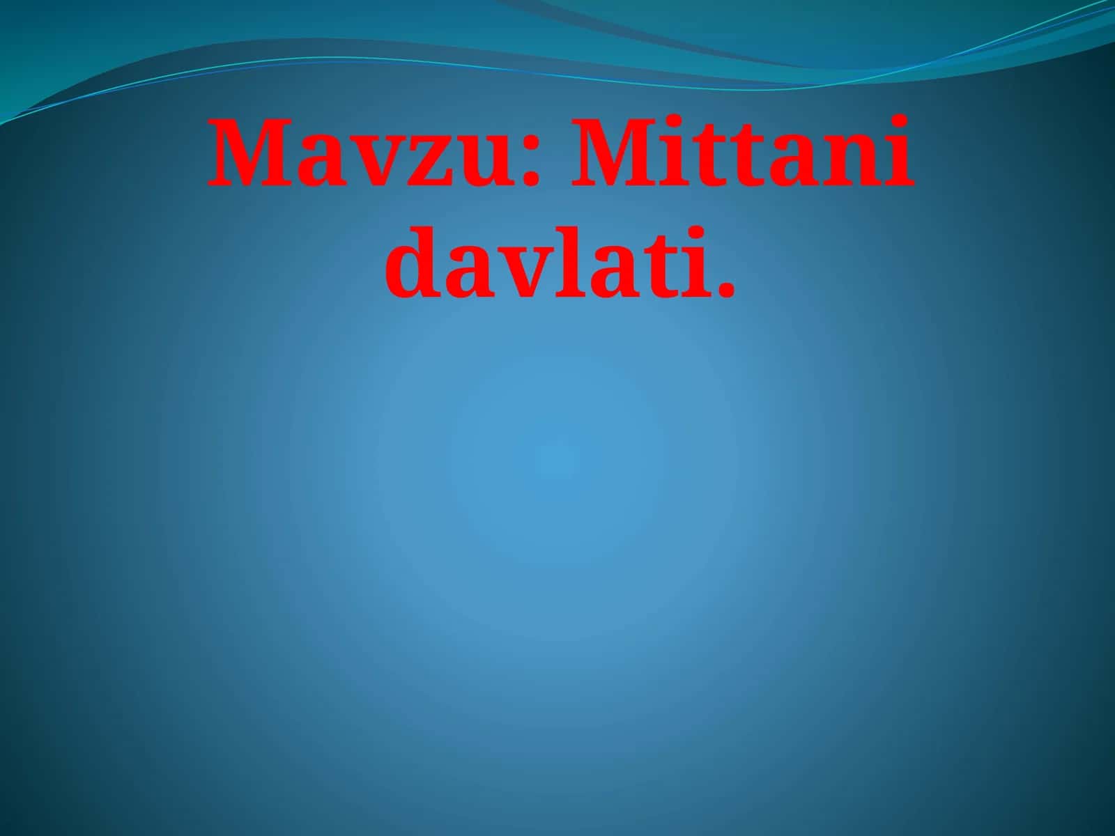 Mittanidavlati 1
