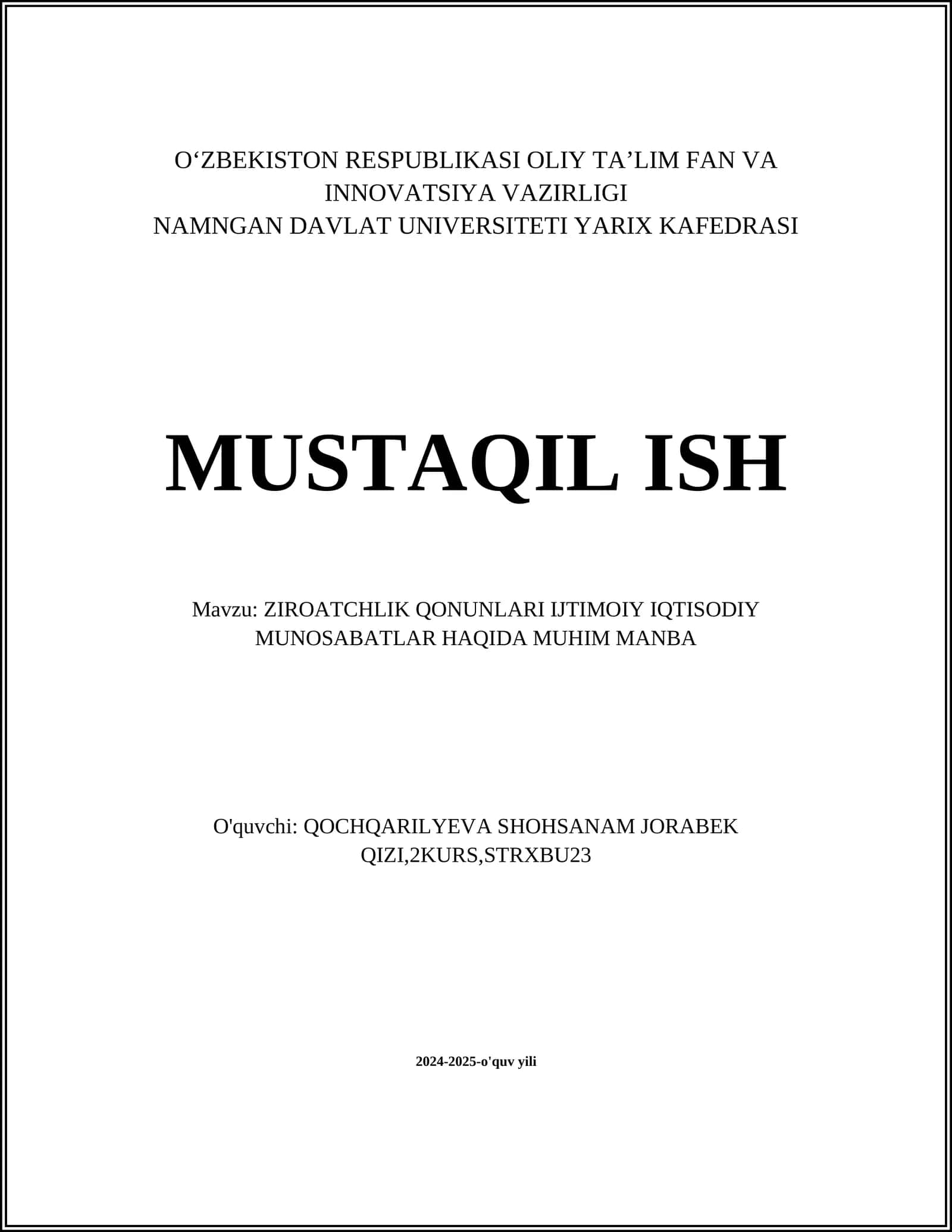 ZIROATCHLIK QONUNLARI IJTIMOIY IQTISODIY MUNOSABATLAR HAQIDA MUHIM MANBA 1