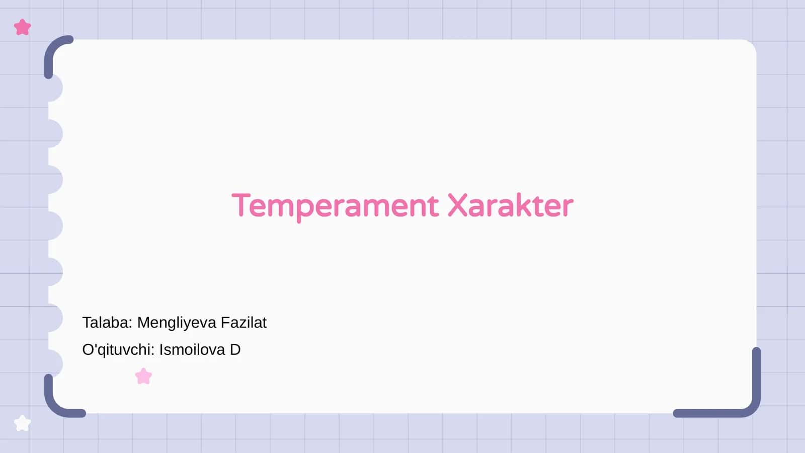 Temperament Xarakter 1