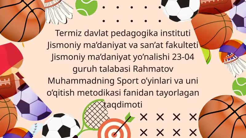 Sport o'yinlari orqali talabalarda sog'lom turmush tarzini shakllantirish 1