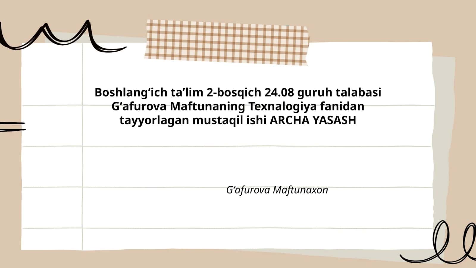 ARCHA YASASH 1
