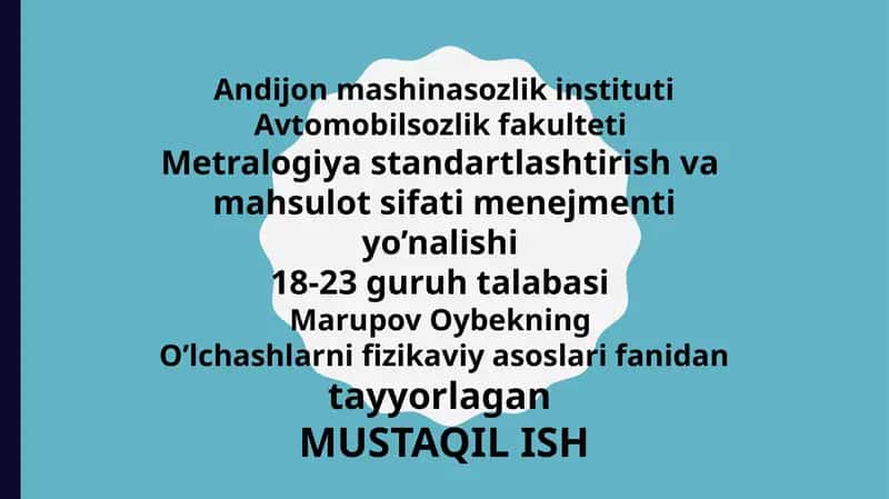 Elektromagnit Kattaliklarini O'lchash Usullari 1