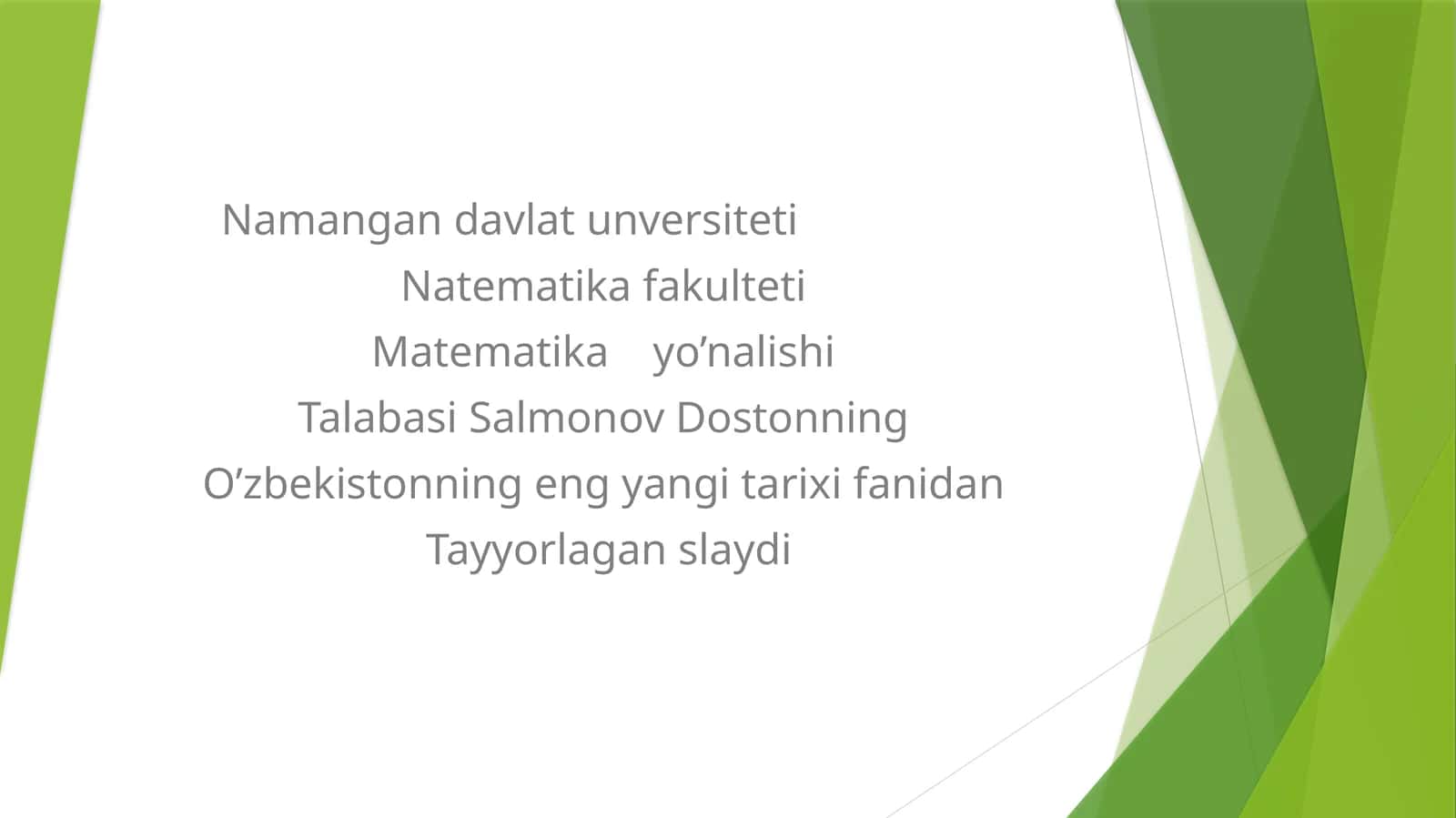 Matematikayo’nalishi 1