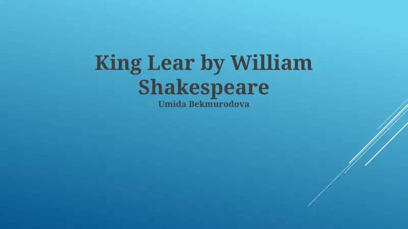 King Lear by William Shakespeare 1