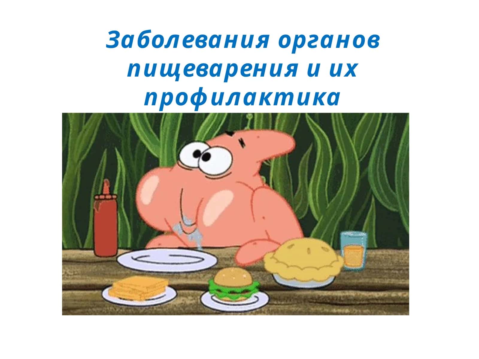 Заболевания органов пищеварения и их профилактика 1