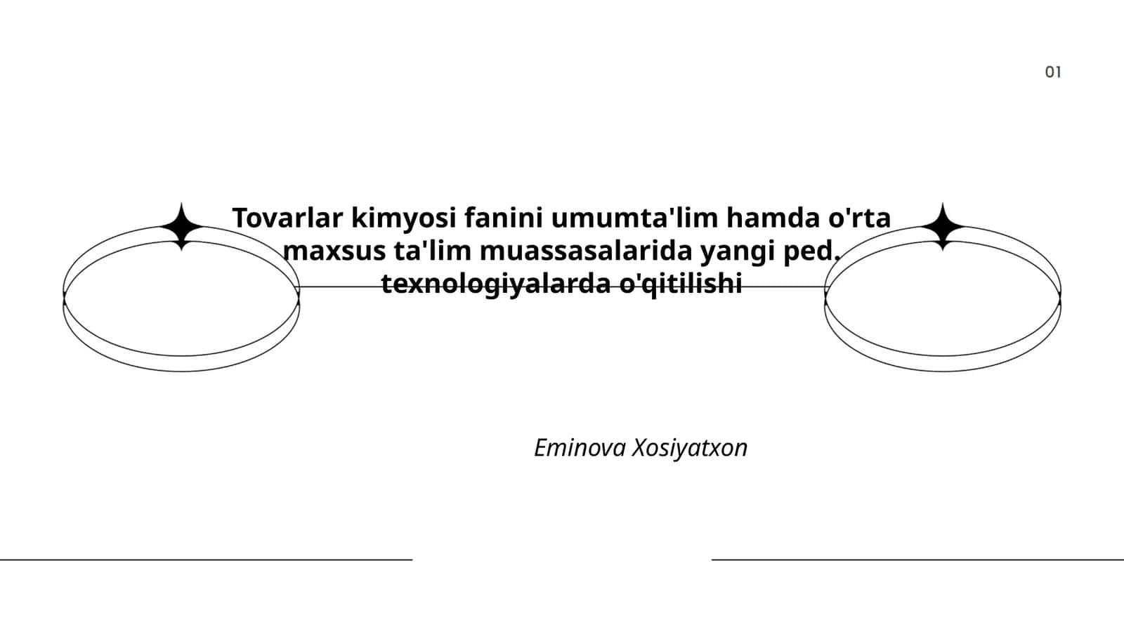 Tovarlar kimyosi fanini umumta'lim hamda o'rta maxsus ta'lim muassasalarida yangi ped. texnologiyalarda o'qitilishi 1